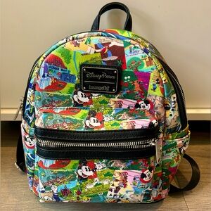 Loungefly Disney Parks Multicolor Backpack
*NEVER USED*